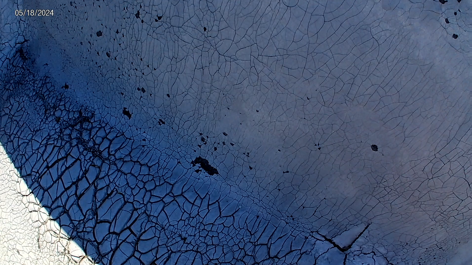 Open gash in a built-up commercial roof